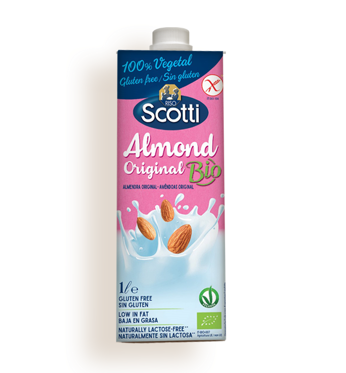 Almond drink without added gluten-free sugar